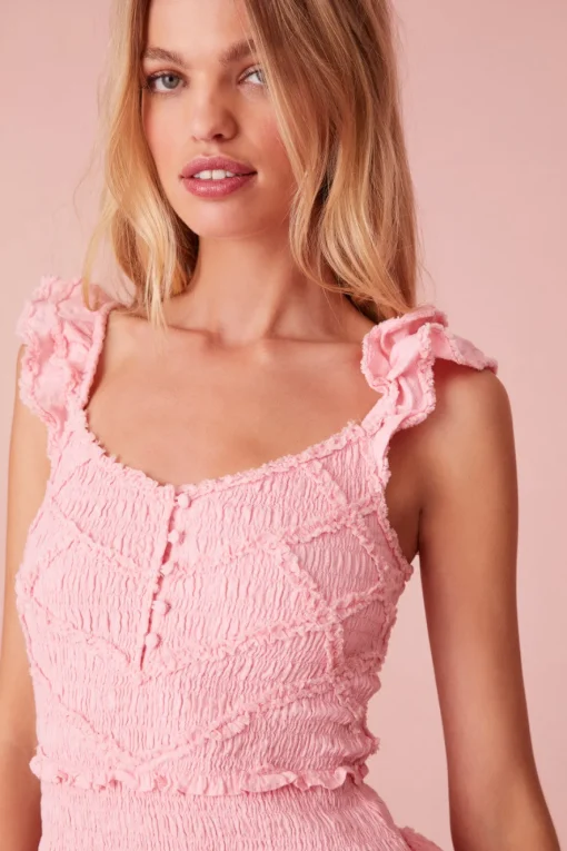 Women LoveShackFancy Marsinia Cotton Smocked Dress