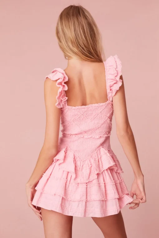 Women LoveShackFancy Marsinia Cotton Smocked Dress