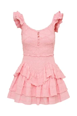 Women LoveShackFancy Marsinia Cotton Smocked Dress