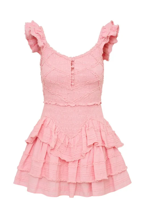 Women LoveShackFancy Marsinia Cotton Smocked Dress