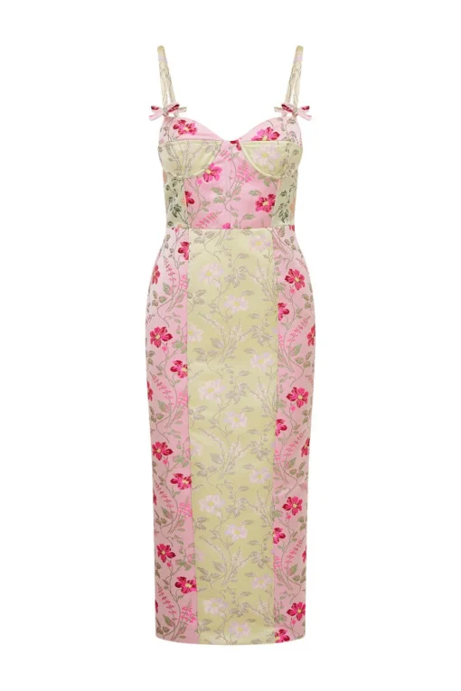 Women LoveShackFancy Massey Floral Jacquard Midi Dress