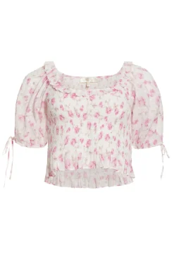 Women LoveShackFancy Molly Puff Sleeve Top