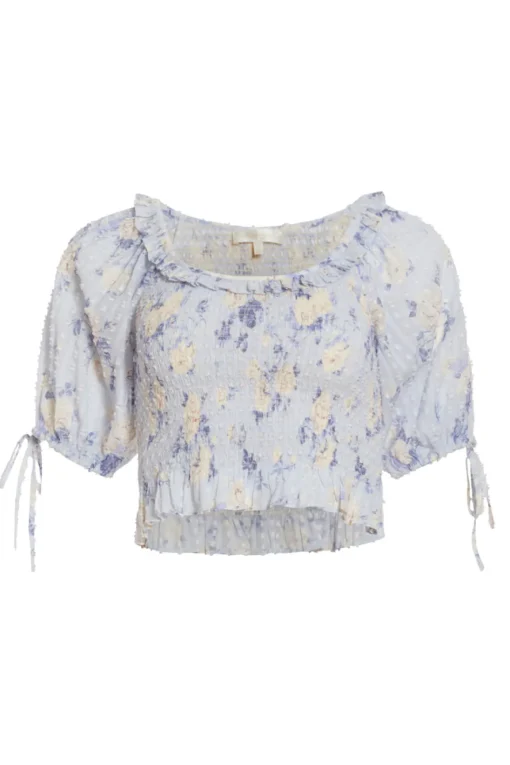 Women LoveShackFancy Molly Puff Sleeve Top