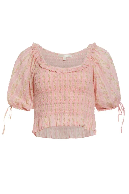 Women LoveShackFancy Molly Puff Sleeve Top
