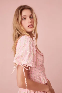 Women LoveShackFancy Molly Puff Sleeve Top