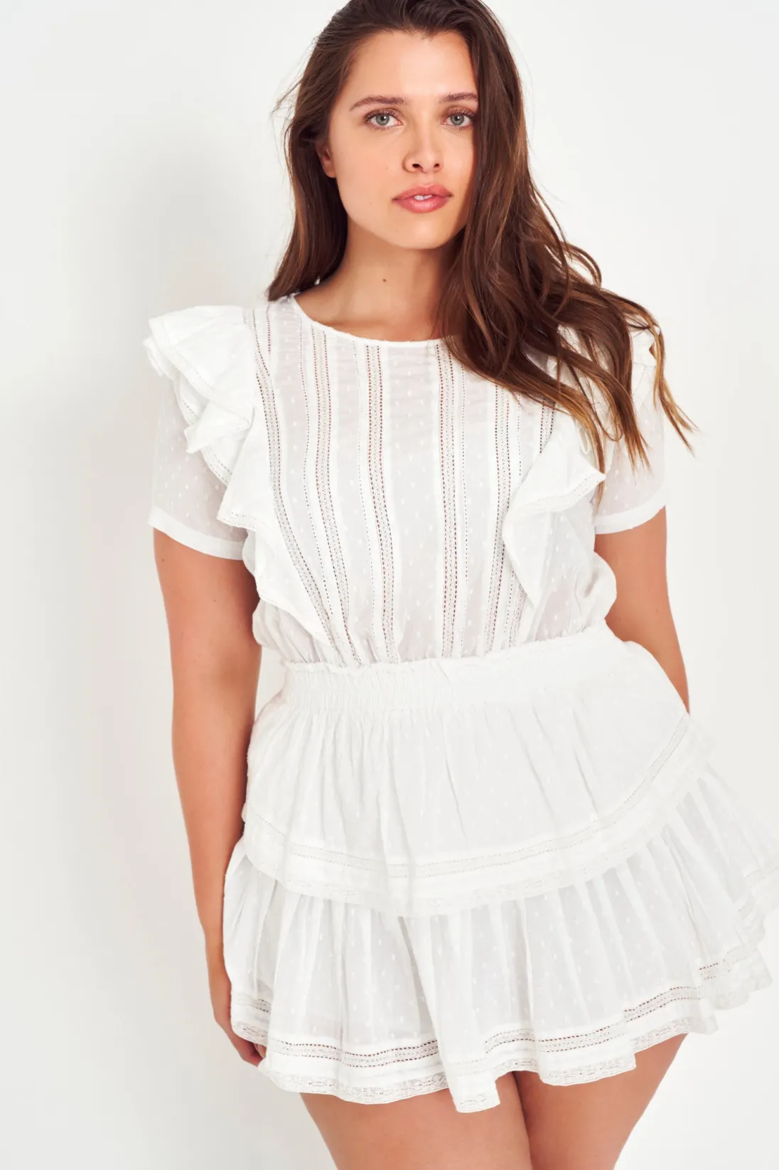 LoveShackFancy Natasha Heritage Mini Dress