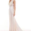 Women LoveShackFancy Newbury Feather Trim Gown