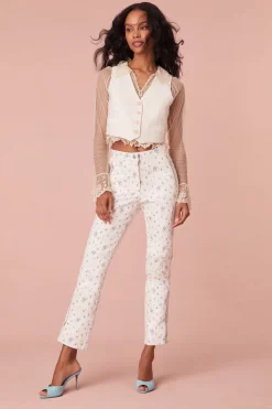 Women LoveShackFancy Noyer Printed Jeans