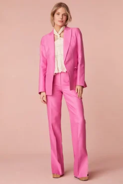 Women LoveShackFancy Poppet Straight Leg Tailored Pants