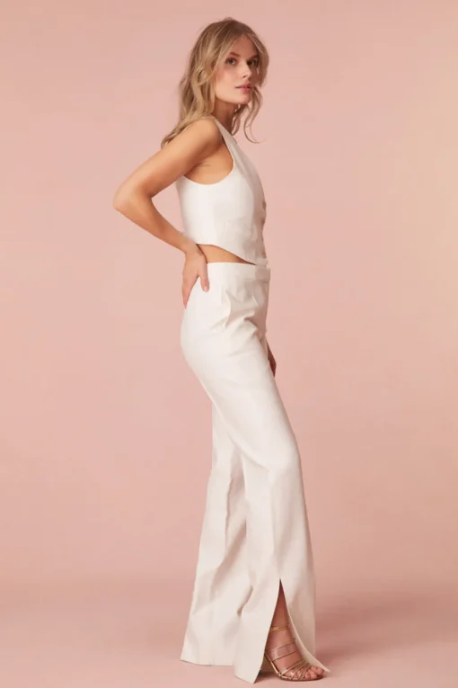 Women LoveShackFancy Poppet Straight Leg Tailored Pants