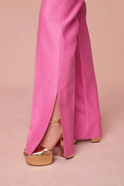 Women LoveShackFancy Poppet Straight Leg Tailored Pants