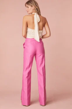 Women LoveShackFancy Poppet Straight Leg Tailored Pants