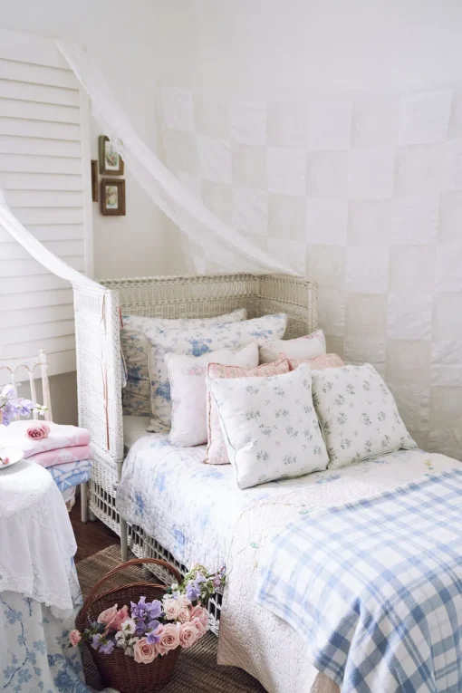 LoveShackFancy Queen Plaid Throw Blanket