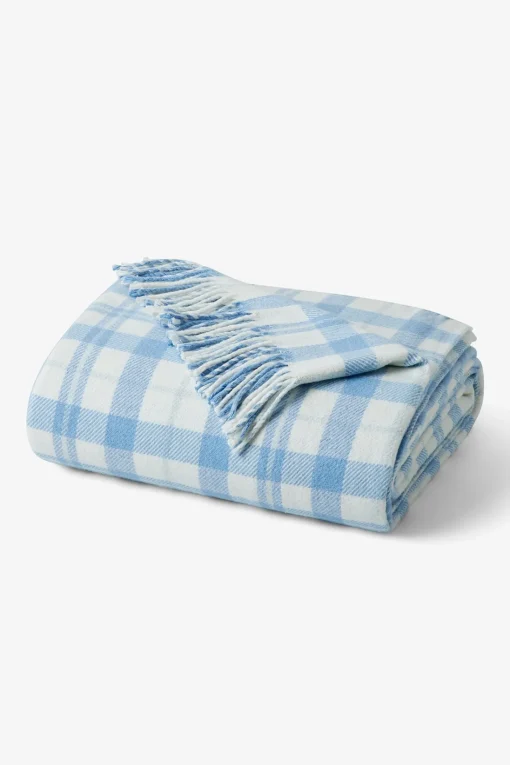 LoveShackFancy Queen Plaid Throw Blanket