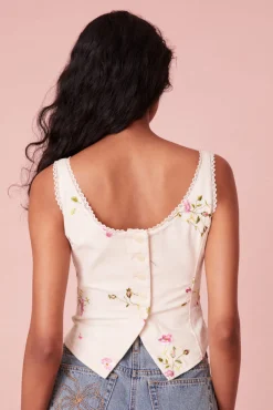 Women LoveShackFancy Rhapsody Floral Bustier