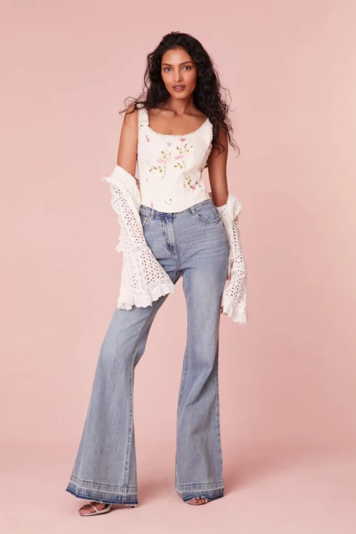 Women LoveShackFancy Rhapsody Floral Bustier