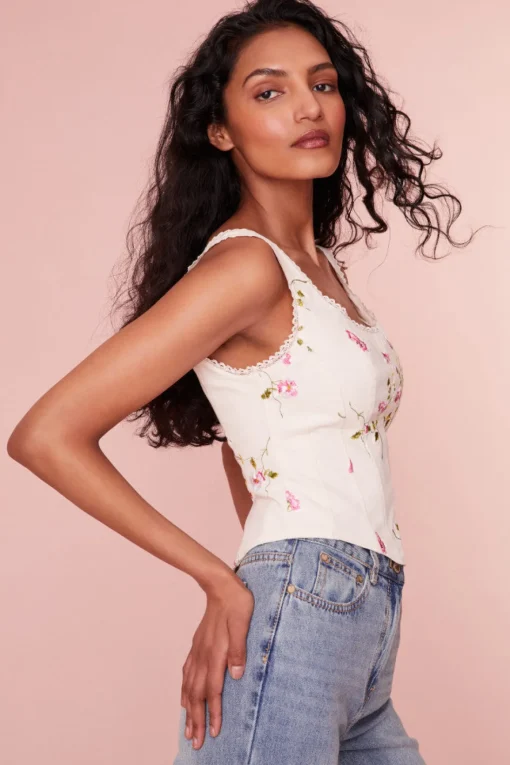 Women LoveShackFancy Rhapsody Floral Bustier