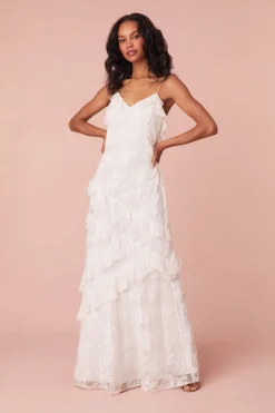 Women LoveShackFancy Rialto Lace Maxi Dress