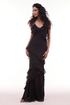 Women LoveShackFancy Rialto Silk Maxi Dress