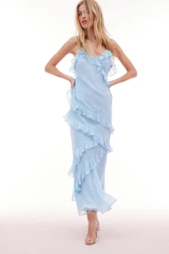 Women LoveShackFancy Rialto Silk Maxi Dress
