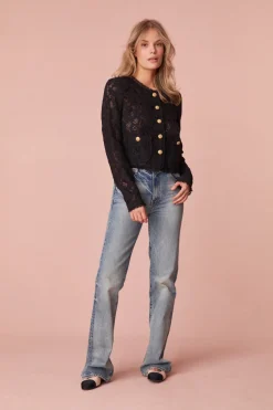 Women LoveShackFancy Richard Sheer Lace Jacket