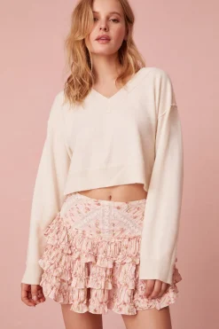 Women LoveShackFancy Robeina Floral Mini Skirt