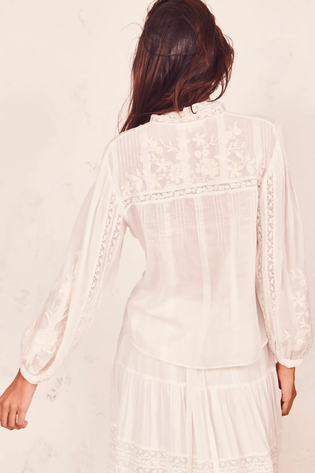 Women LoveShackFancy Ronda Cotton Top