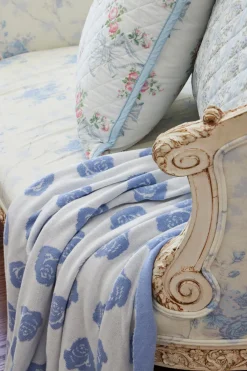 LoveShackFancy Rose Jacquard Blanket