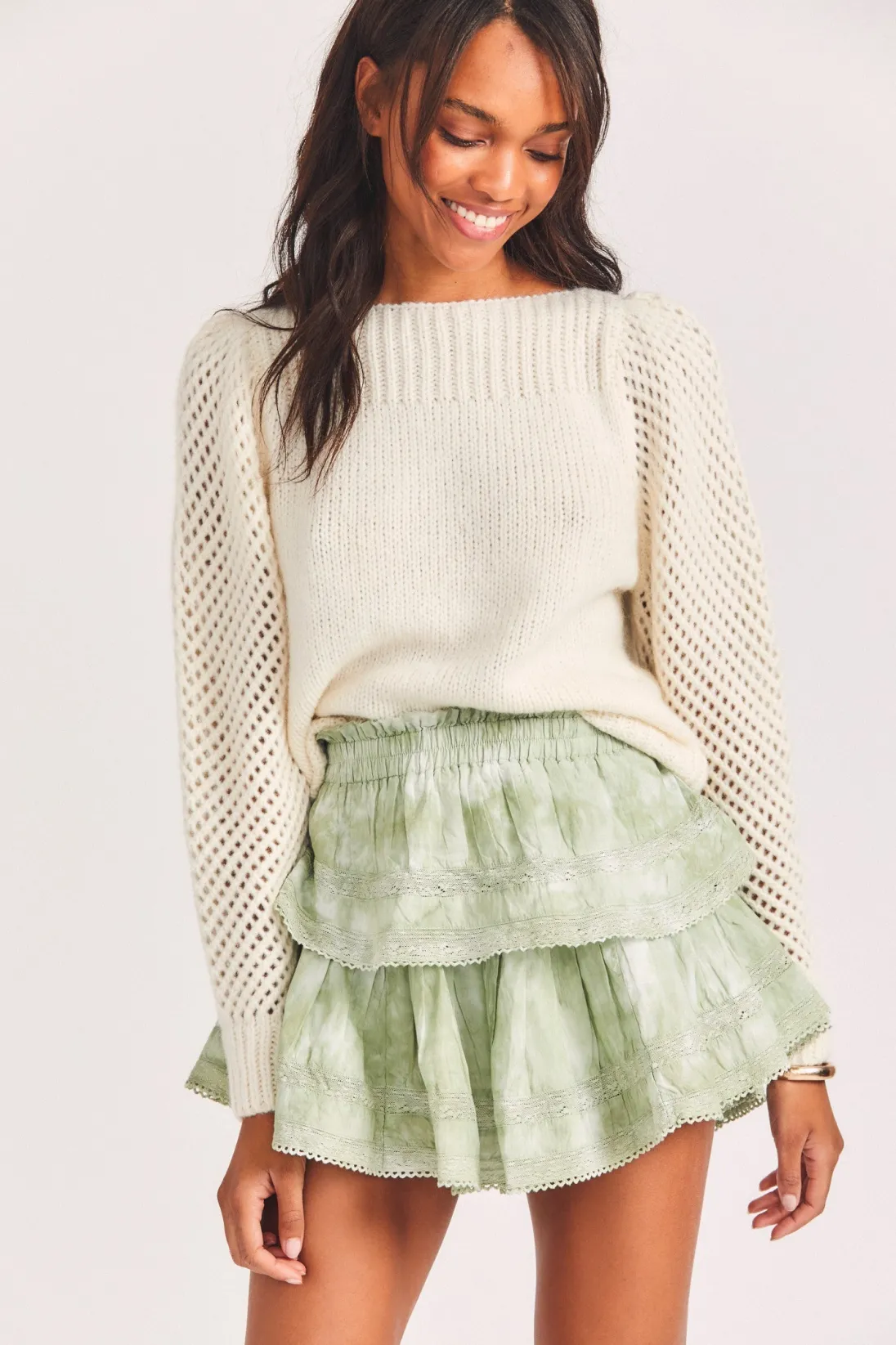 Women LoveShackFancy Rosie Heritage Pullover Sweater