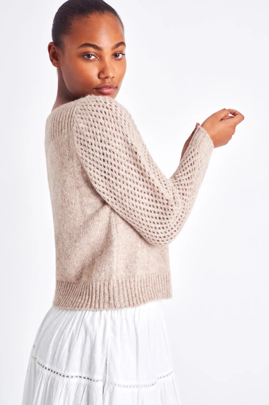 Women LoveShackFancy Rosie Heritage Pullover Sweater