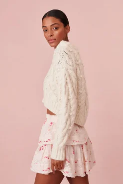 Women LoveShackFancy Ruffle Mini Blossom Skirt