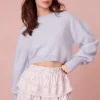 Women LoveShackFancy Ruffle Mini Floral Tiered Skirt