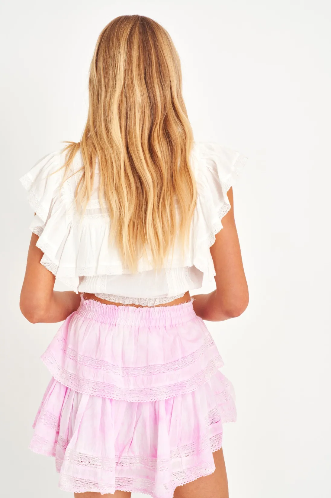 Women LoveShackFancy Ruffle Mini Heritage Skirt