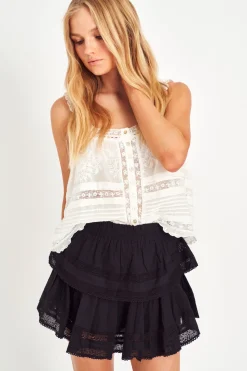 Women LoveShackFancy Ruffle Mini Heritage Skirt