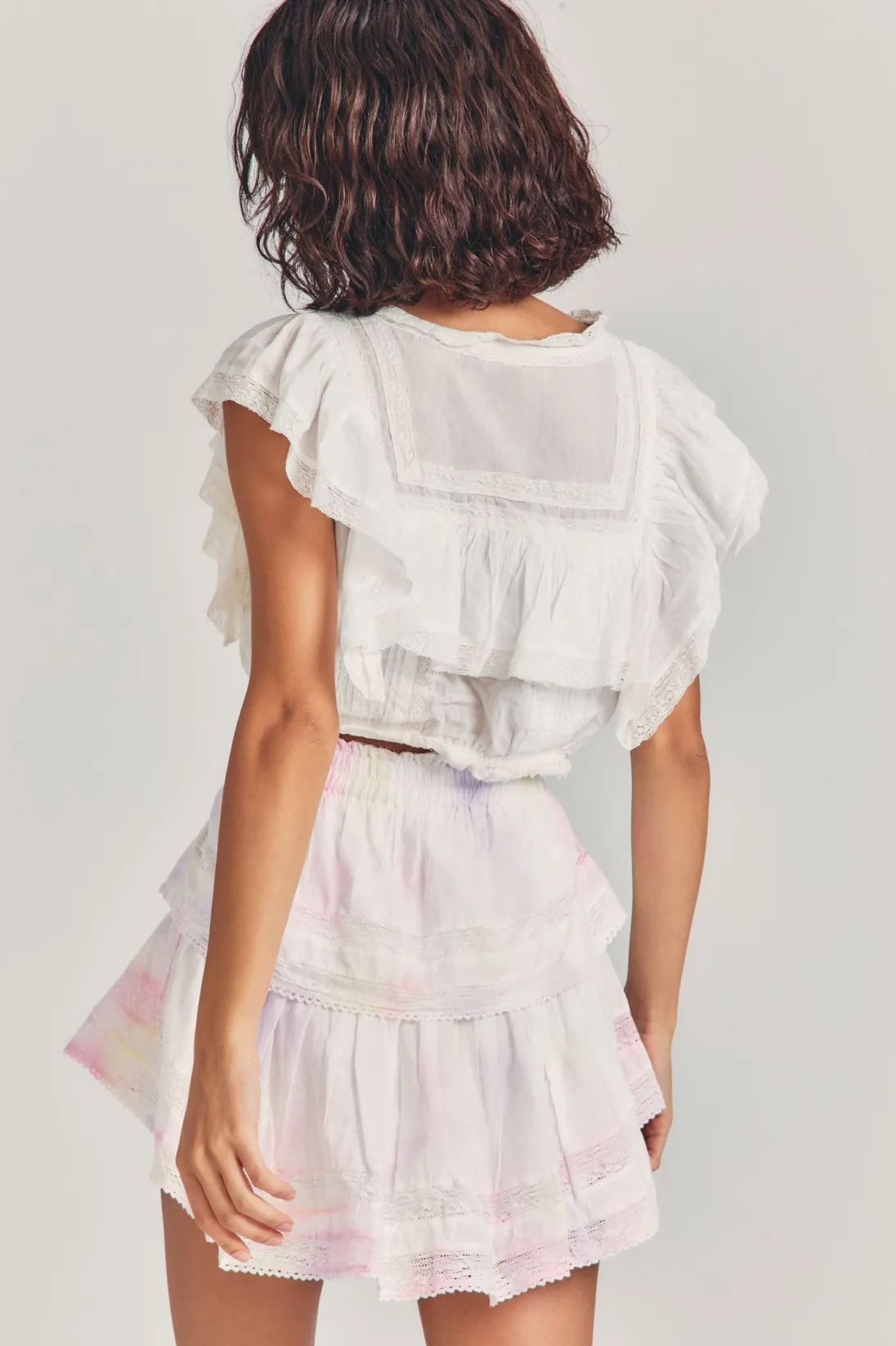 Women LoveShackFancy Ruffle Mini Heritage Skirt
