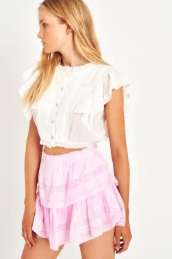 Women LoveShackFancy Ruffle Mini Heritage Skirt