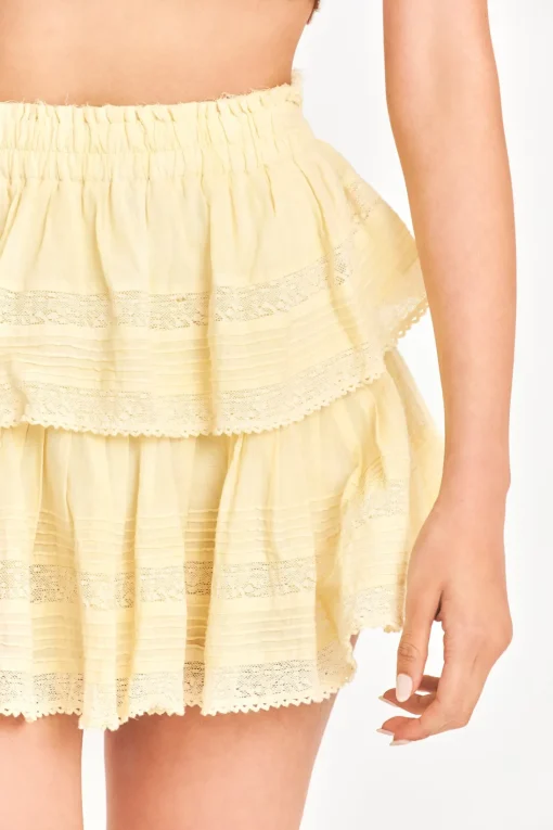 LoveShackFancy Ruffle Mini Skirt