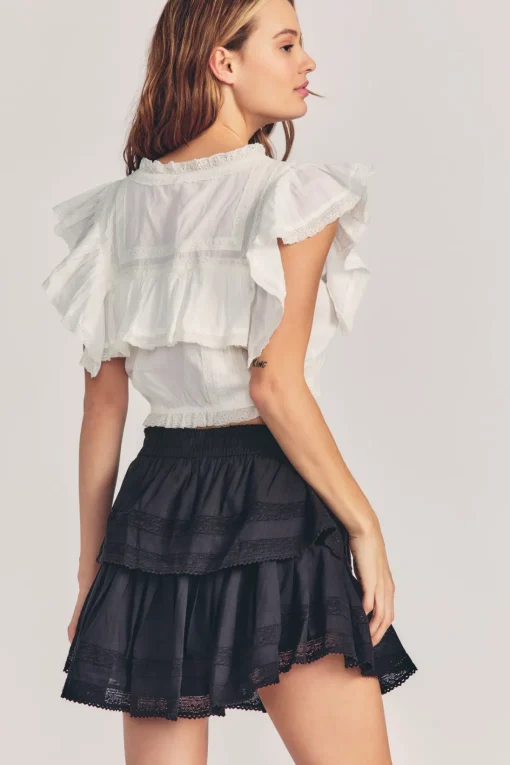 LoveShackFancy Ruffle Mini Skirt