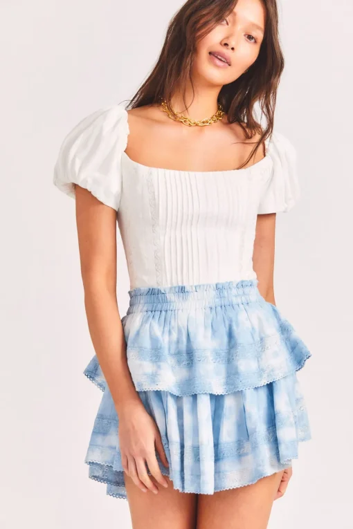 LoveShackFancy Ruffle Mini Skirt