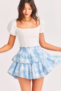 LoveShackFancy Ruffle Mini Skirt