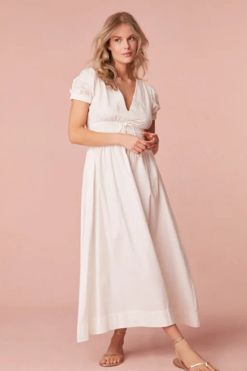 Women LoveShackFancy Sabela Cotton Midi Dress