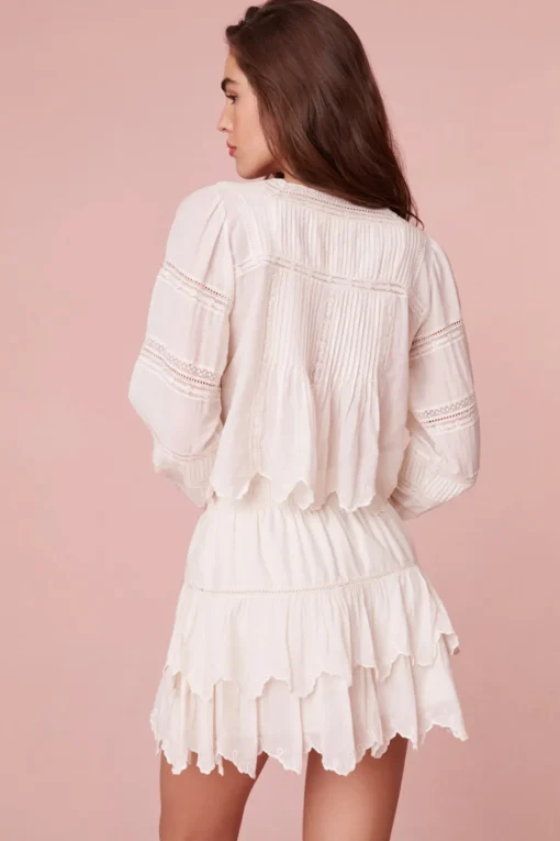 Women LoveShackFancy Sanra Embroidered Blouse