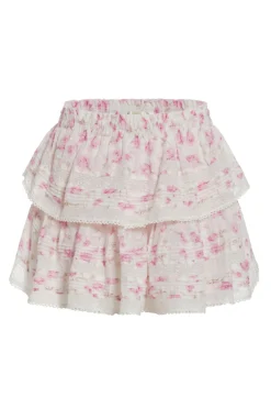Women LoveShackFancy Signature Fragrance Print Ruffle Mini Skirt