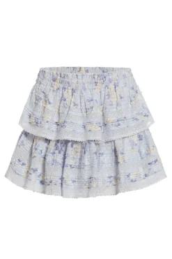 Women LoveShackFancy Signature Fragrance Print Ruffle Mini Skirt