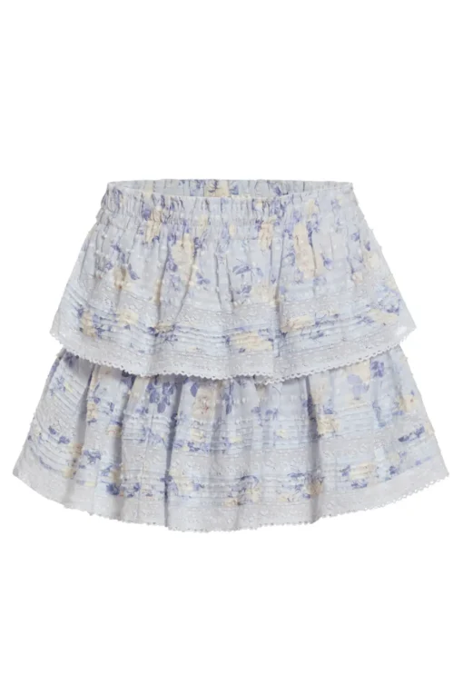 Women LoveShackFancy Signature Fragrance Print Ruffle Mini Skirt