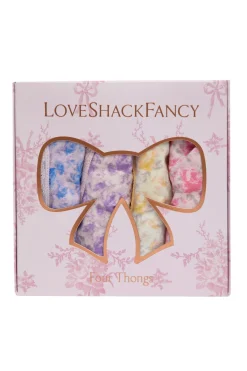 Women LoveShackFancy 4 Pack Thong Box