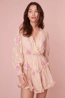 Women LoveShackFancy Spruce Ruffle Mini Dress