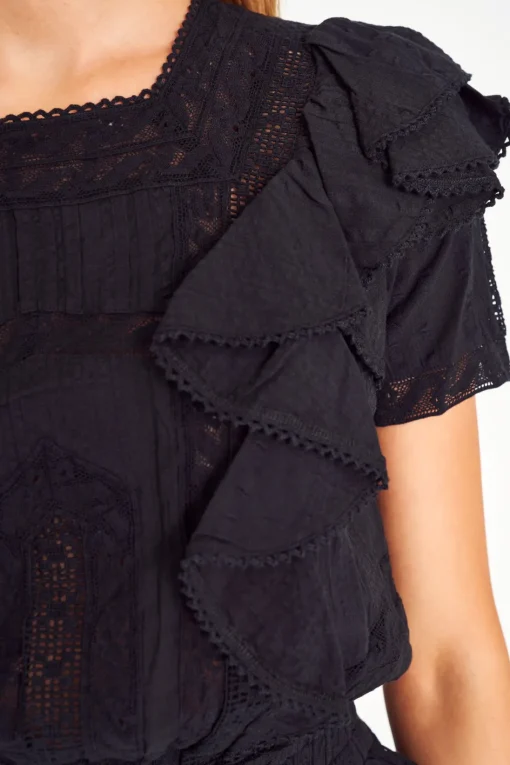 Women LoveShackFancy Stella Heritage Mini Dress