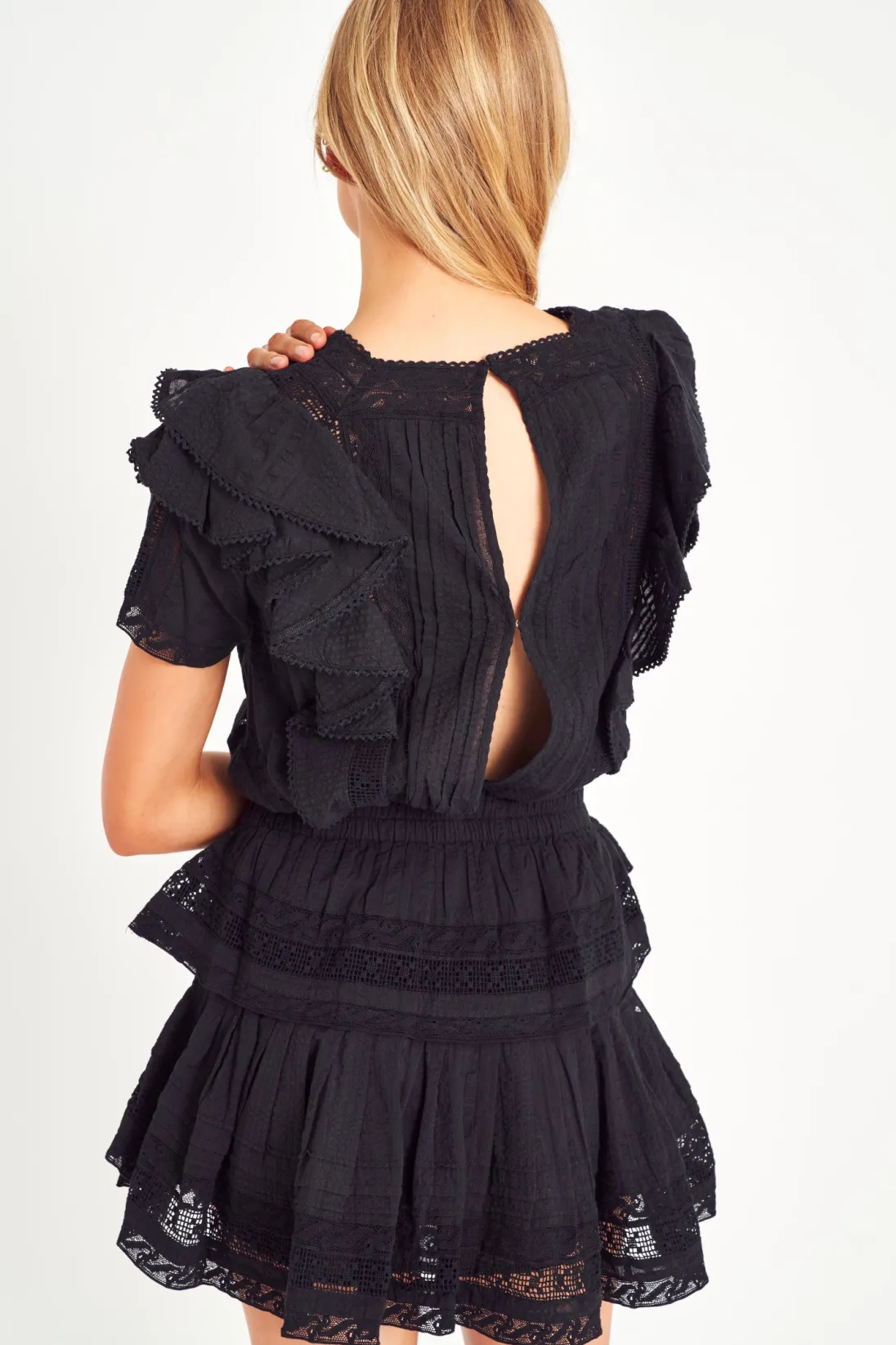 Women LoveShackFancy Stella Heritage Mini Dress