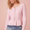 Women LoveShackFancy Stonington Peplum Cardigan